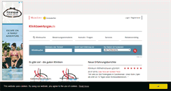 Desktop Screenshot of klinikbewertungen.de
