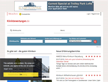 Tablet Screenshot of klinikbewertungen.de